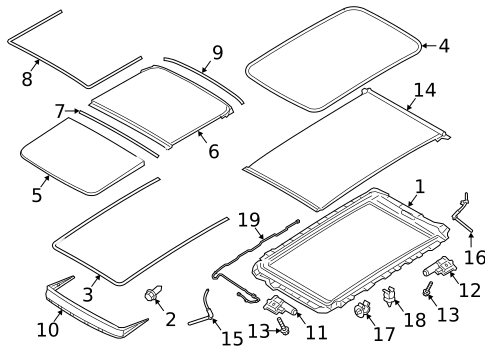 Sunroof for 2019 Volvo XC90 #1