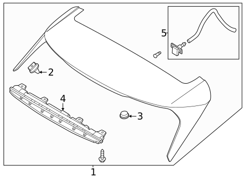 Rear Spoiler for 2023 Kia Sportage #0