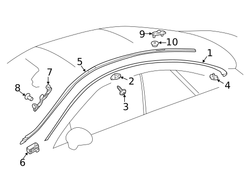 Exterior Trim - Roof for 2021 Mercedes-Benz E 450 #0