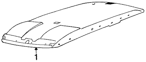 Interior Trim - Roof for 1986 Dodge Colt #0
