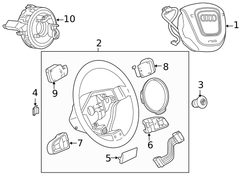 Steering Wheel & Trim for 2007 Audi A4 Quattro #2