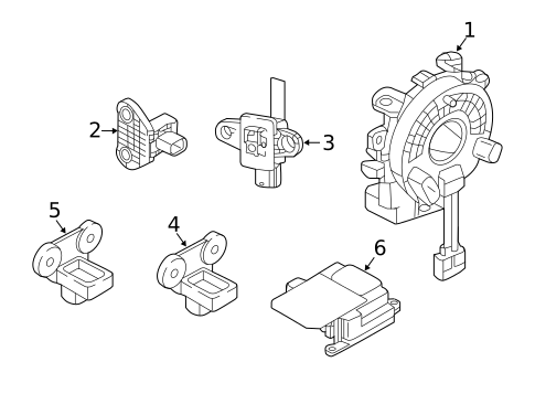Air Bag Components for 2021 Nissan Murano #1