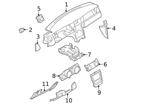 Instrument Panel for 2007 Ford Mustang #0