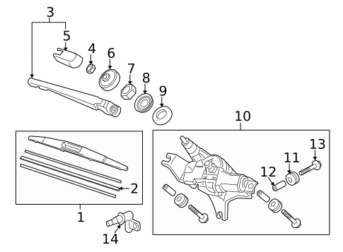 Wipers for 2012 Acura TSX #1