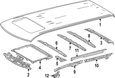 Roof & Components for 2024 Toyota Sequoia #1