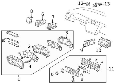 Automatic Temperature Controls for 2001 Honda Accord #0