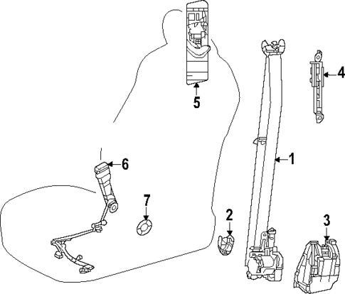 Seat Belt for 2025 Toyota Grand Highlander #2