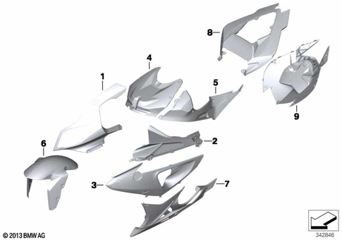 Painted Parts for 2011 BMW-Motorrad S 1000 RR #11