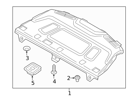Interior Trim - Rear Body for 2018 Kia Optima #1