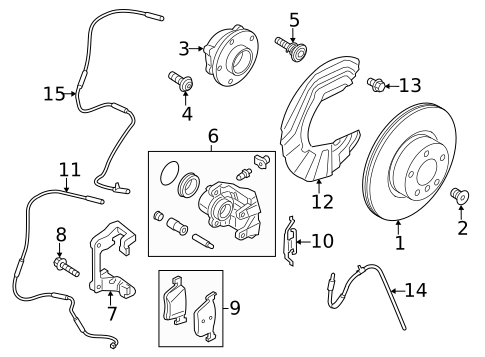 Front Brakes for 2015 BMW X3 #1