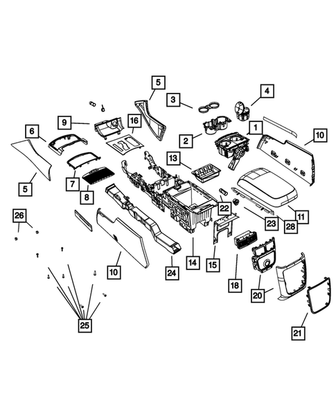 Consoles for 2014 Chrysler 300 #0