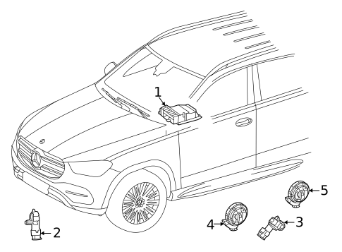 Air Bag Components for 2021 Mercedes-Benz Sprinter 1500 #3