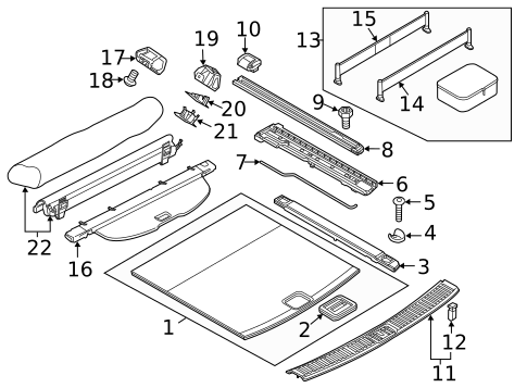 Interior Trim - Rear Body for 2018 Porsche Cayenne #1