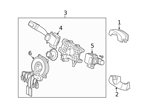 Shroud, Switches & Levers for 2008 Kia Sorento #0