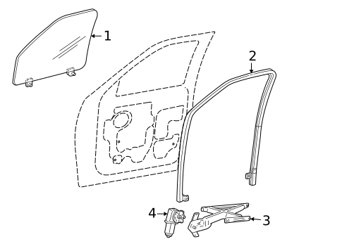 Front Door for 2005 Lincoln Aviator #0
