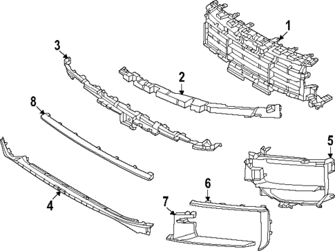 Grille & Components for 2024 Porsche Cayenne #3
