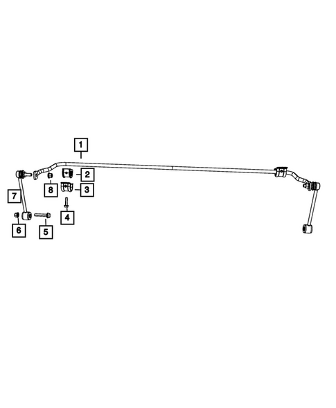 Rear Stabilizer Bar for 2026 Jeep Wrangler #0