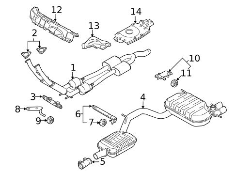 Exhaust Components for 2008 Volkswagen R32 #0