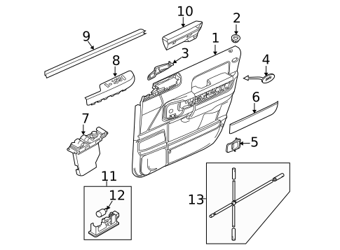 Front Door for 2010 Land Rover Range Rover #1