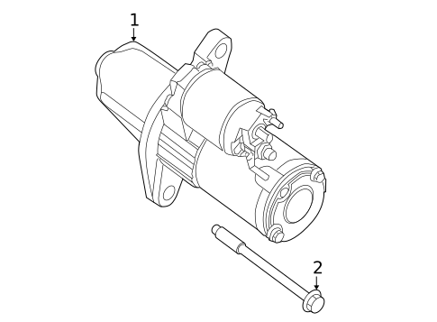 Starter for 2016 INFINITI QX60 #1