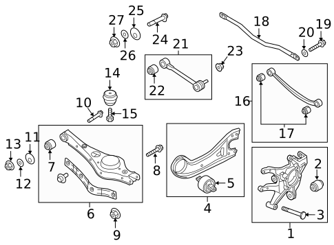 Rear Suspension for 2018 Kia Sedona #1