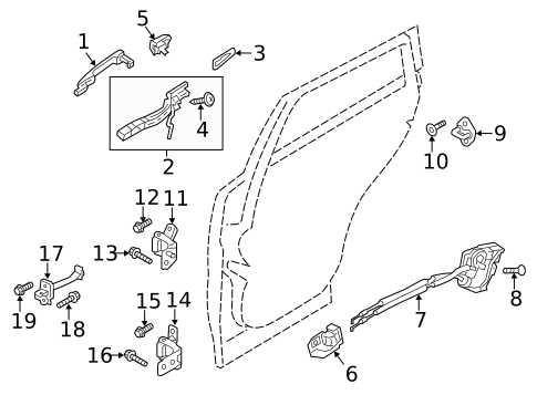 Lock & Hardware for 2023 Mazda MX-30 EV #2