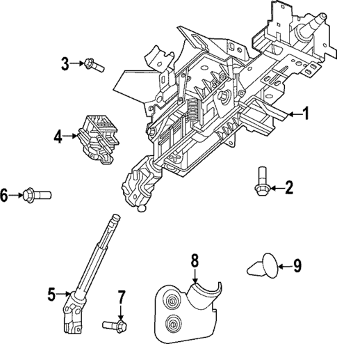 Steering Column Assembly for 2024 INFINITI QX55 #1