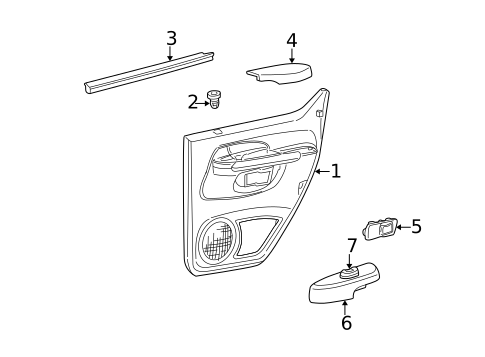 Front Door for 2001 Ford Explorer Sport Trac #2