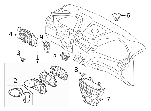 Switches for 2017 Hyundai Santa Fe #1