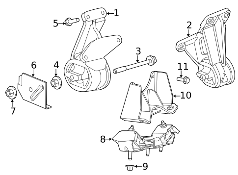 Engine & Trans Mounting for 2022 Ram 1500 Classic #1