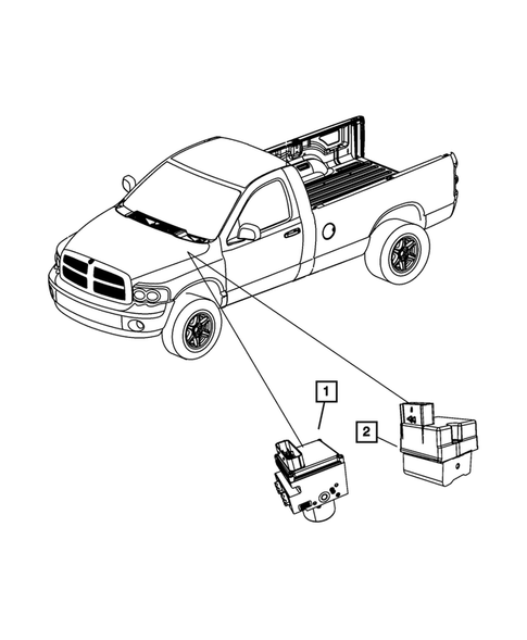 Keys, Modules and Engine Controllers for 2008 Dodge Ram 1500 #4