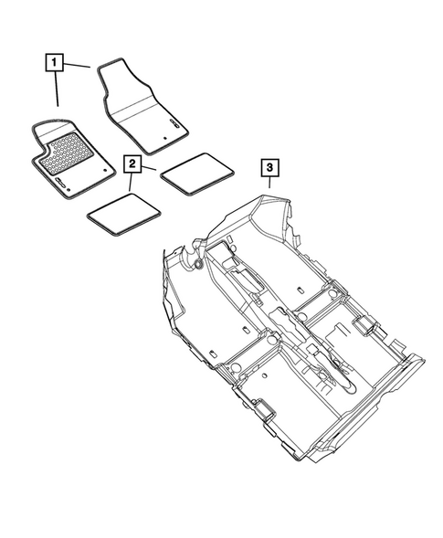 Carpets, Floor Mats, Load Floor, and Silencers for 2015 Fiat 500 #1