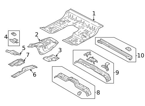 Floor - Cab for 2019 Ford F-250 Super Duty #1