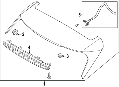 Rear Spoiler for 2025 Kia Sportage #0