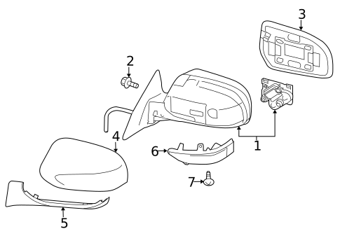 Outside Mirrors for 2014 Subaru Outback #1