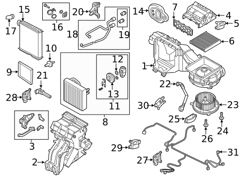Evaporator & Heater Components for 2015 Volkswagen Golf #31