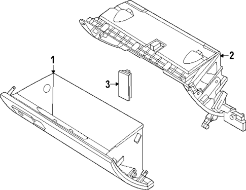Glove Box for 2025 Genesis GV80 Coupe #0