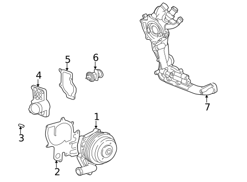 Water Pump for 2003 Porsche 911 #0