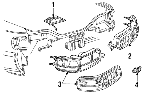 Tail Lamps for 1995 Chevrolet Impala #0
