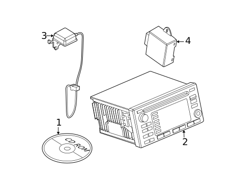 Navigation System Components for 2006 Ford Escape #0