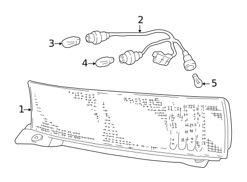 Bulbs - Chassis for 2001 Honda CR-V #1