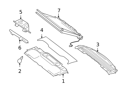 Interior Trim - Rear Body for 2010 Mercedes-Benz CL550 #0