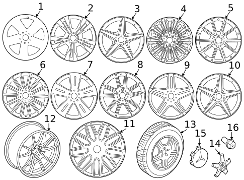 Wheels for 2021 Mercedes-Benz C63 AMG S #2