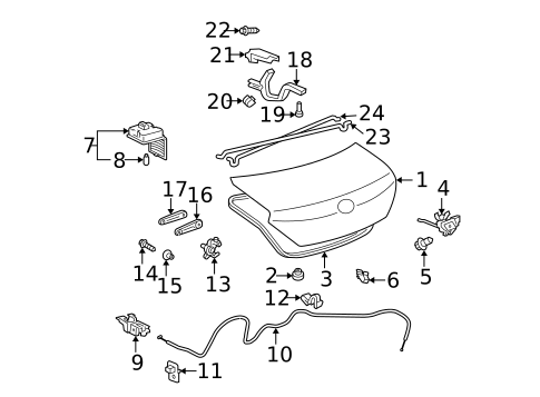 Lid & Components for 2007 Toyota Solara #0