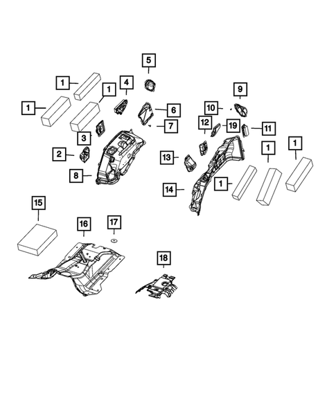Carpets, Floor Mats, Load Floor, and Silencers for 2022 Jeep Grand Wagoneer #0