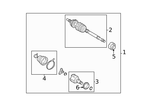 Axle Shafts & Joints for 2004 Scion xB #0