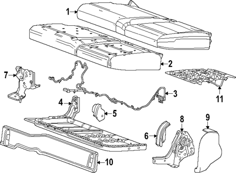 Rear Seat Components for 2024 Chevrolet Silverado EV #2