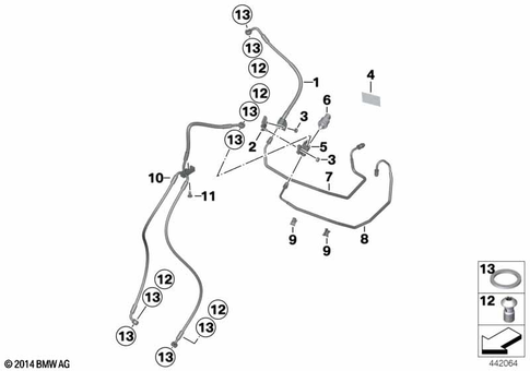 Brake Lines for 2008 BMW-Motorrad HP2 Megamoto #2