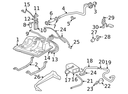 Fuel Pumps & Related Components for 2000 Chevrolet Monte Carlo #0