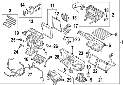 Evaporator & Heater Components for 2025 Volvo EC40 #0